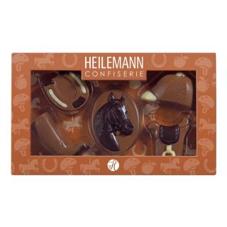 Heilemann mléčná čokoláda dárková sada Koně 100g