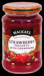 Mackays Scottish Strawberry PreserveStrawberry With Champagne Preserve