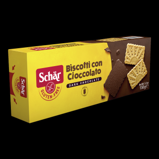SCHÄR - Biscotti con Cioccolato - polom. čokoládové sušenky,bez lepku,150g