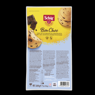 SCHÄR - Bon Choc - jemné pečivo s kousky čokolády, bez lepku, 220g