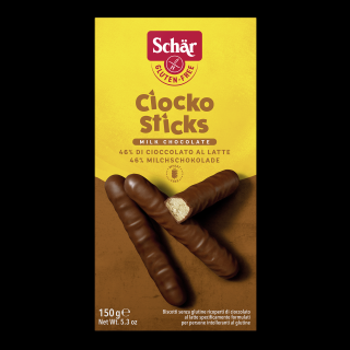 SCHÄR - Ciocko Sticks - čokoládové tyčinky, bez lepku, 150g