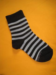 Bambusové ponožky Babar Barva: šedá+černá, Velikost: 16-18 (24-27)