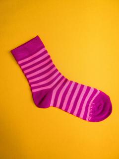 Bambusové ponožky Babar Barva: světlerůžová + tmavěrůžová, Velikost: 19-21 (29-32)