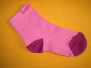 Bambusové ponožky Hugo Barva: světlerůžová + tmavěrůžová, Velikost: 16-18 (24-27)