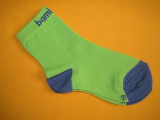 Bambusové ponožky Hugo Barva: zelená + modrá, Velikost: 16-18 (24-27)