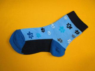 Bambusové ponožky Stopík Barva: Modrá, Velikost: 16-18 (24-27)