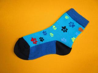 Bambusové ponožky Stopík Barva: tyrkysově modrá, Velikost: 16-18 (24-27)