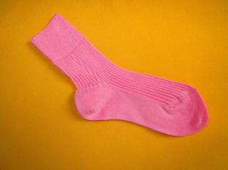 Bavlněné ponožky Bosik - 100% bavlna Barva: světle růžová, Velikost: 17-18 (25-27)
