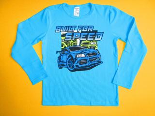 Chlapecké tričko dlouhý rukáv Speed 2 Barva: tyrkysově modrá, Velikost: 128