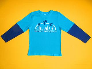 Chlapecké tričko dlouhý rukáv Urban evolution Barva: tyrkysově modrá, Velikost: 140