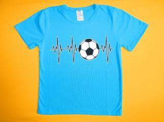 Chlapecké tričko krátký rukáv Míč 1 Barva: tyrkysově modrá, Velikost: 110