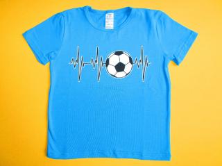 Chlapecké tričko krátký rukáv Míč 2 Barva: tyrkysově modrá, Velikost: 122