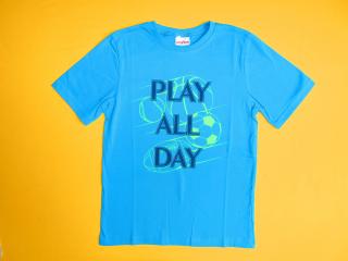 Chlapecké tričko krátký rukáv Play Barva: tyrkysově modrá, Velikost: 140