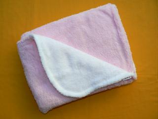 Dětská deka dvojitá  Dětská Barva: růžová+bílá