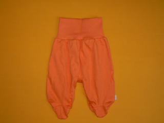 Jednobarevné polodupačky s elastanem Barva: oranžová, Velikost: 74