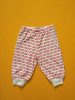 Kalhoty do nápletu (bio bavlna jednolícní) Barva: malinová, Velikost: 74-80