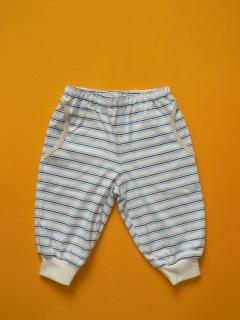 Kalhoty do nápletu (bio bavlna jednolícní) Barva: Modrá, Velikost: 74-80