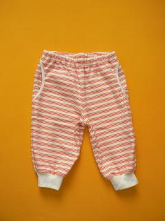 Kalhoty do nápletu (bio bavlna oboulícní) Barva: oranžová, Velikost: 74-80