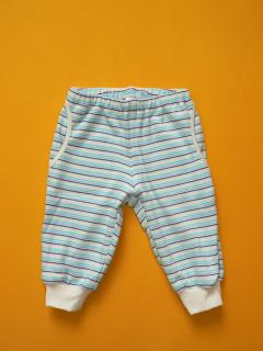Kalhoty do nápletu (bio bavlna oboulícní) Barva: tyrkysově modrá, Velikost: 62-68