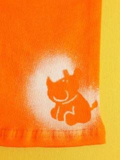 Leginy do zvonu Barva: oranžová, Varianta: Motiv nosorožec, Velikost: 86