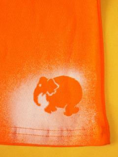 Leginy do zvonu Barva: oranžová, Varianta: Motiv nosorožec, Velikost: 92