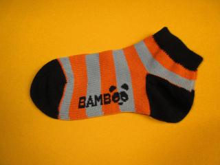 Nízké bambusové ponožky Kubík Barva: oranžová, Velikost: 16-18 (24-27)