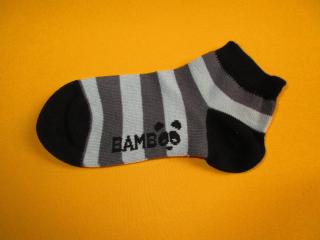Nízké bambusové ponožky Kubík Barva: šedá, Velikost: 16-18 (24-27)