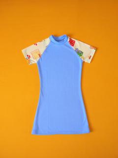 Noční košilka, krátký rukáv Barva: Modrá, Velikost: 110