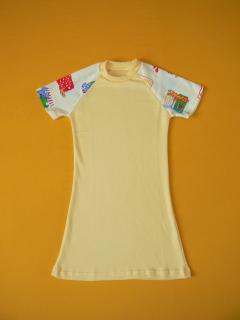 Noční košilka, krátký rukáv Barva: žlutá, Velikost: 116