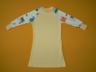 Noční košilka s dlouhým rukávem Barva: žlutá, Velikost: 104