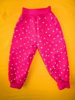Zateplené softshellové rostoucí kalhoty Barva: růžová, Velikost: 104