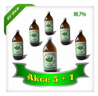 Aloe Vera šťáva 99,7% 1000 ml  AKCE 5+1 ZDARMA