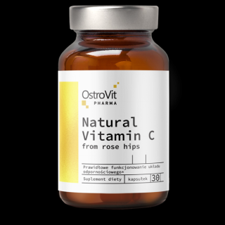 Pharma Přírodní vitamín C s divokou růží 30 kapslí