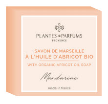 PLANTES ET PARFUMS Tuhé mýdlo Mandarinka s meruňkovým olejem BIO 100g