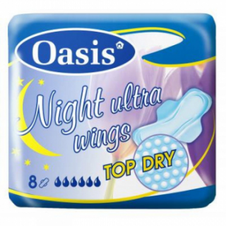Oasis vložky ultra wings night Top Dry 8ks (00430)