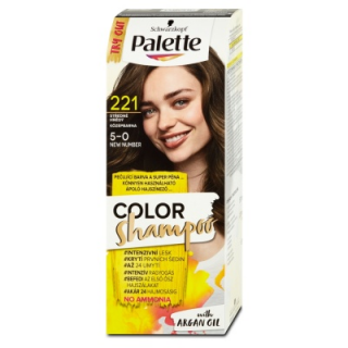Palette Barvící šampon na vlasy 221 středně hnědý 50ml