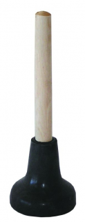 Zvon 1ks s dřevěnou tyčkou na ucpané potrubí (256a-16)