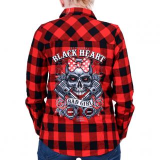 Dámská Košile BLACK HEART BELL PISTON Barva: Červená, Velikost: XL