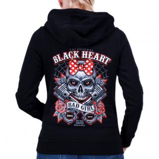 Dámská Mikina BLACK HEART BELL PISTON Barva: Černá, Velikost: XL