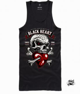 Dámské Tílko BLACK HEART LOVER Barva: Černá, Velikost: L