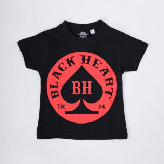 Dětské Triko BLACK HEART ACE BLK Barva: Černá, Velikost: 2-3-R