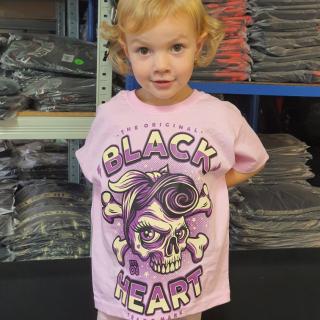 Dětské Triko BLACK HEART BETTY RIZZO Barva: Růžová, Velikost: 3-4-R