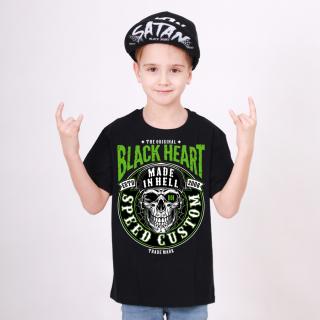 Dětské Triko BLACK HEART DESOLATE Barva: Černá, Velikost: 7-8-R