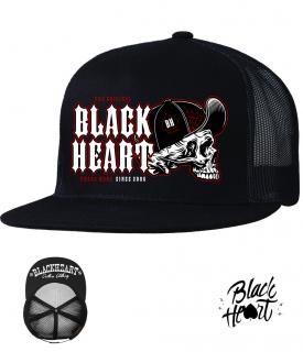 Kšiltovka BLACK HEART SKULL CAP