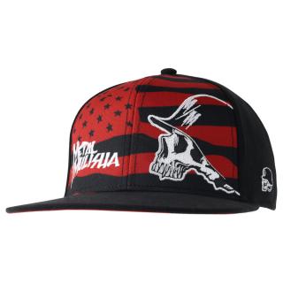 Kšiltovka  METAL MULISHA D-DAY FLEX HAT Barva: Černá, Velikost: L/XL