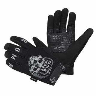 Moto rukavice W-TEC Black Heart Garage Built - černá Barva: Černá, Velikost: XXL