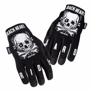 Moto rukavice W-TEC Web Skull Barva: Černá, Velikost: XL