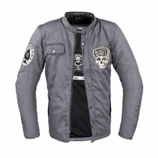 Pánská bunda W-TEC Black Heart Garage Built Jacket - tmavě šedá Barva: šedá, Velikost: 3Xl