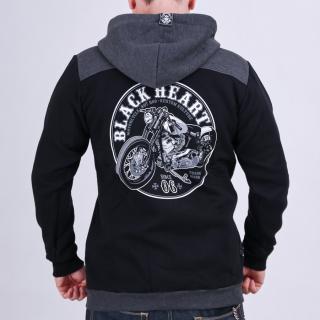 Pánská Mikina BLACK HEART BOBBER Barva: Černá, Velikost: 3Xl