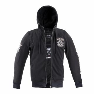 Pánská mikina W-TEC Black Heart Kustom Kulture Hoodie s aramidem - černá Barva: Černá, Velikost: XXL